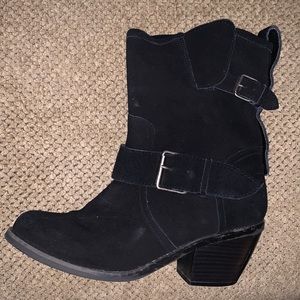 Size 9.5 black suede Dolce Vita booties.